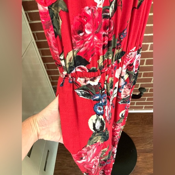 Anthropologie Floral Jumpsuit 🌺 | Wide Leg Romantic Cottagecore‎ Feminine Style - Picture 6 of 8